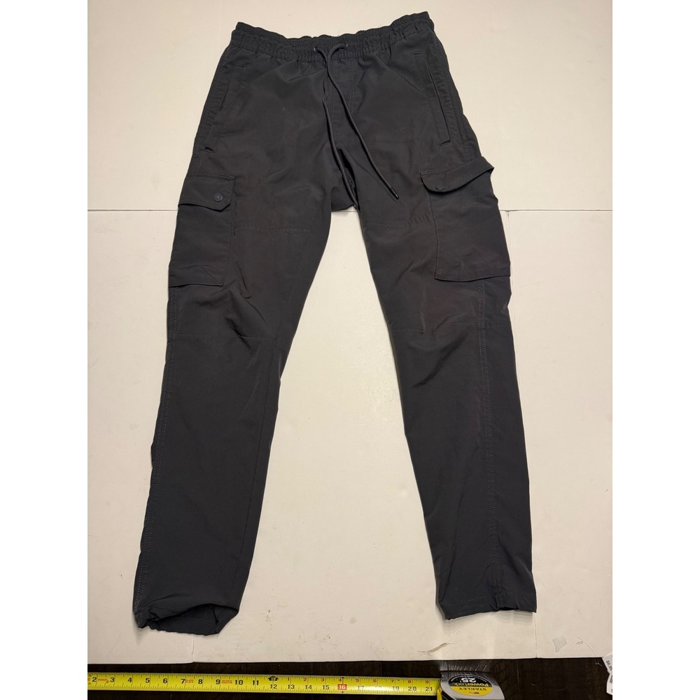 Tahari Womens Gray Ripstop Cargo Jogger Pants Size Medium Drawstring Hiking